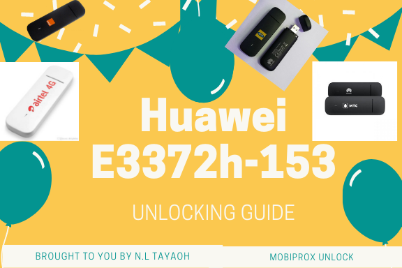 unlock Huawei E3372h-153 for free