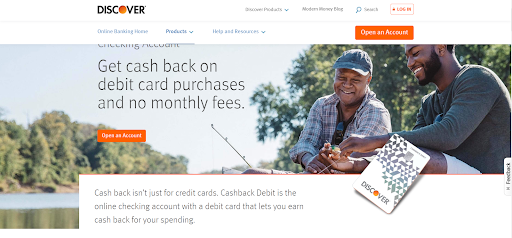 Discover Bank Cashback Debit Account