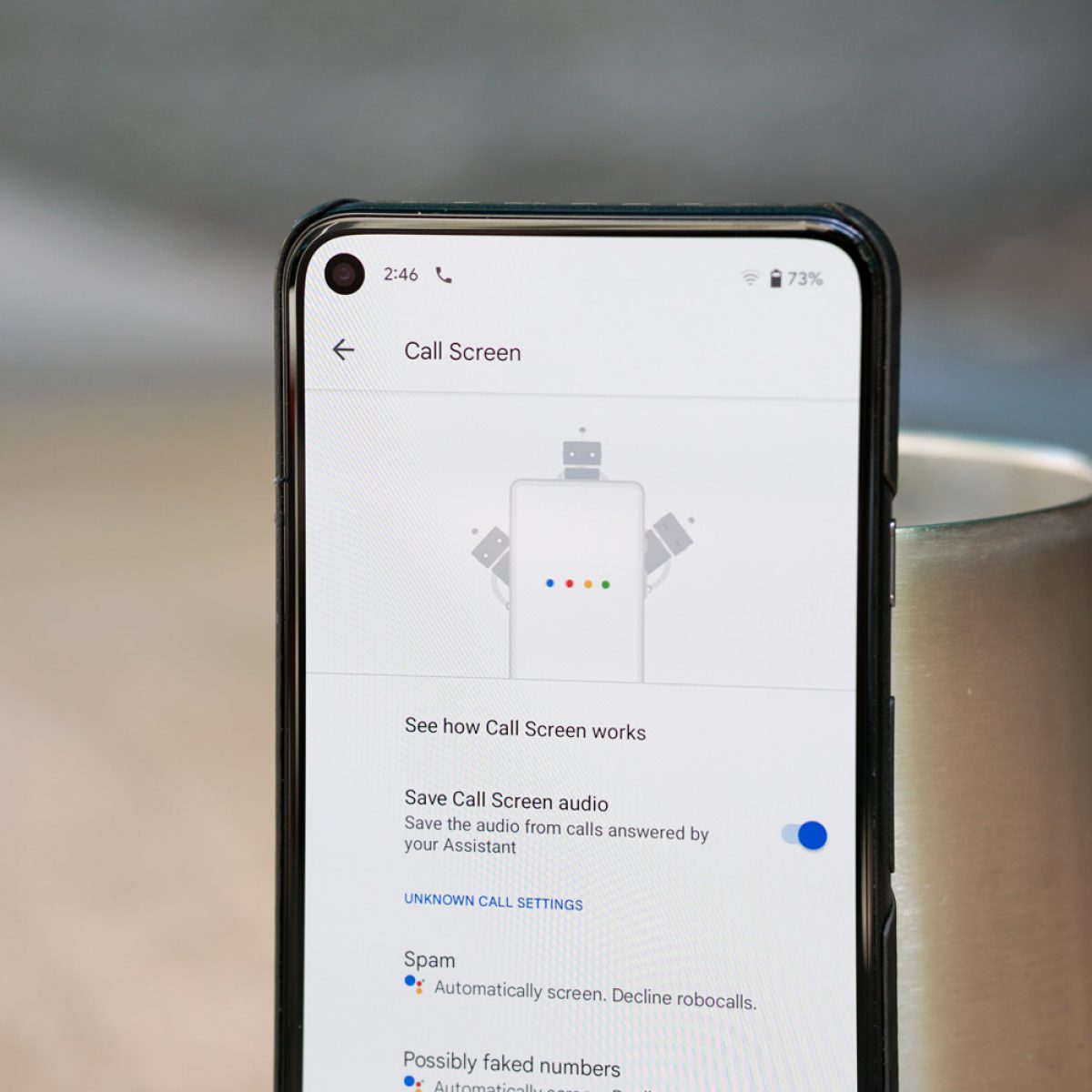 Les smartphones Google Pixel améliorent l'écran d'appel avec un menu simplifié